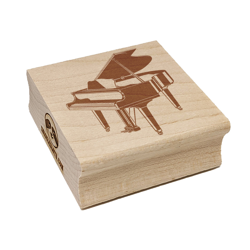 Grand Piano Musical Instrument Square Rubber Stamp for Stamping Crafting