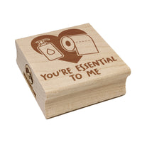 You're Essential to Me Quarantine Relationship Love Friendship Square Rubber Stamp for Stamping Crafting