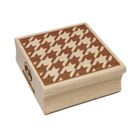 Houndstooth Pattern Block Square Rubber Stamp for Stamping Crafting