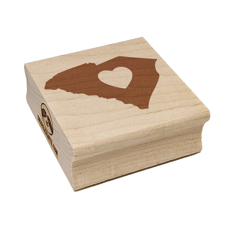 South Carolina State with Heart Square Rubber Stamp for Stamping Crafting