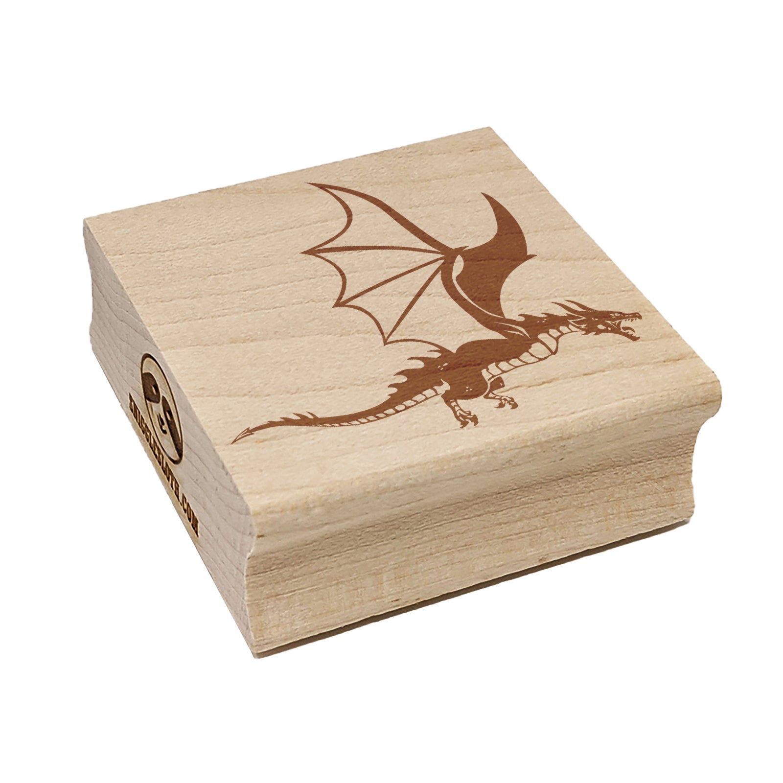 Fierce Flying Dragon Square Rubber Stamp for Stamping Crafting