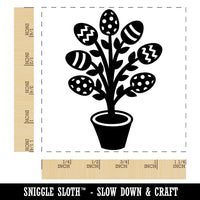 Easter Egg Tree Square Rubber Stamp for Stamping Crafting