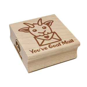 You've Got Goat Mail Square Rubber Stamp for Stamping Crafting