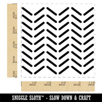 Herringbone Pattern Square Rubber Stamp for Stamping Crafting