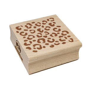 Leopard Print Spots Square Rubber Stamp for Stamping Crafting