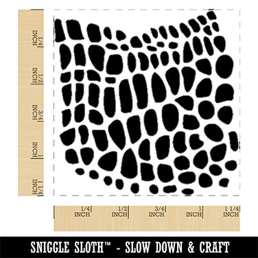 Reptile Lizard Skin Square Rubber Stamp for Stamping Crafting