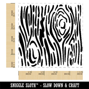 Wood Grain Square Rubber Stamp for Stamping Crafting