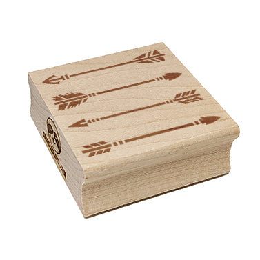 Set of Bow Arrow Pointers Square Rubber Stamp for Stamping Crafting