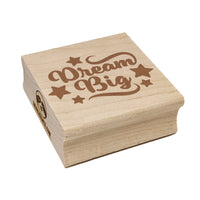 Dream Big Stars Motivational Square Rubber Stamp for Stamping Crafting