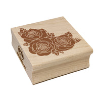 Roses Corner Frame Border Square Rubber Stamp for Stamping Crafting