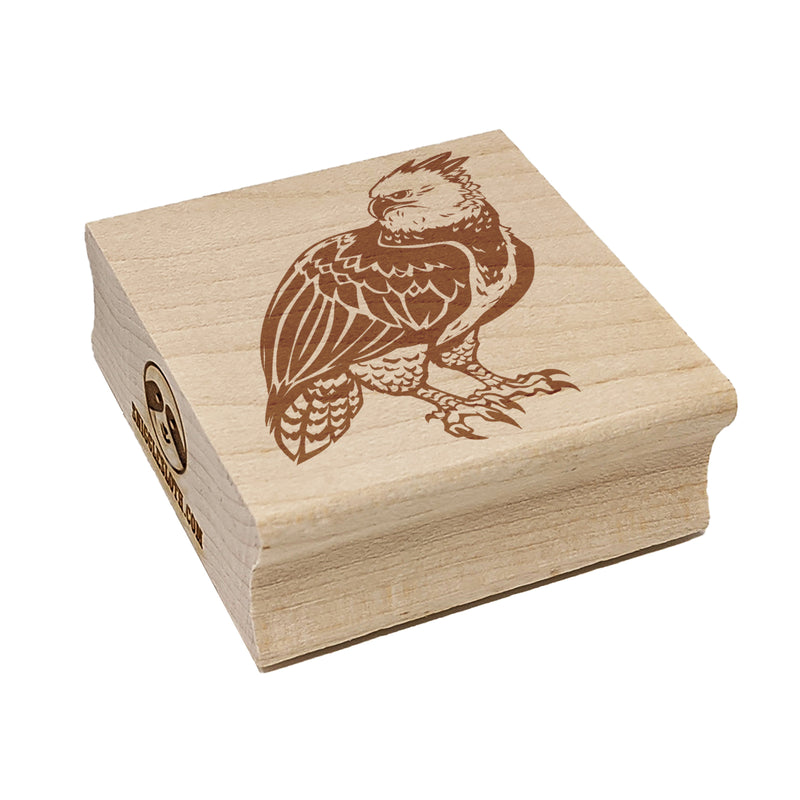 Magnificent Harpy Eagle Square Rubber Stamp for Stamping Crafting