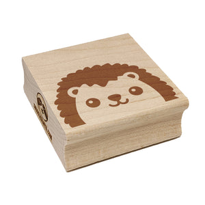 Peeking Hedgehog Square Rubber Stamp for Stamping Crafting