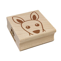 Peeking Kangaroo Square Rubber Stamp for Stamping Crafting