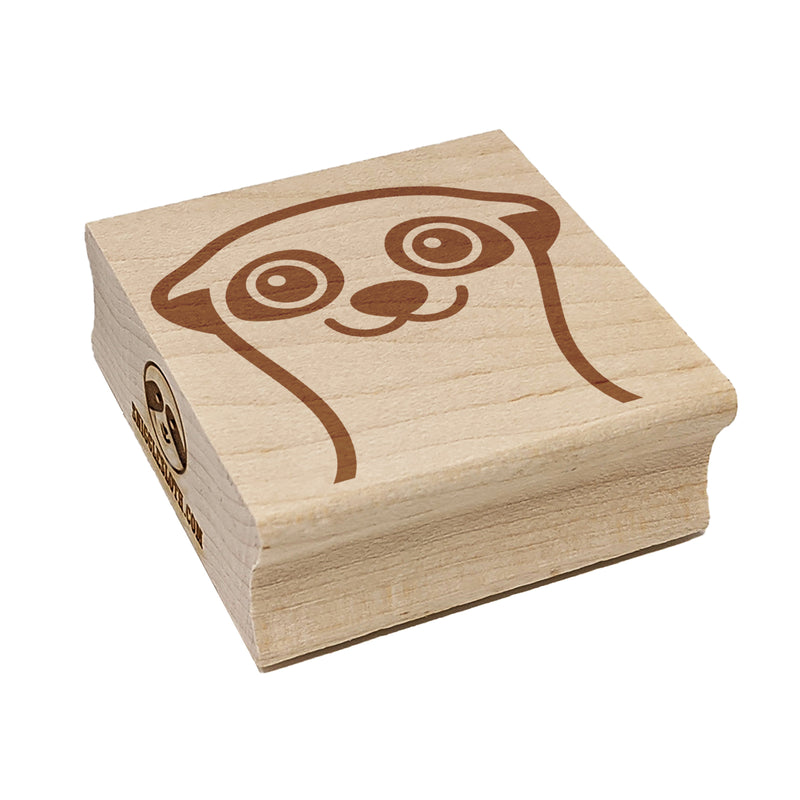 Peeking Meerkat Square Rubber Stamp for Stamping Crafting