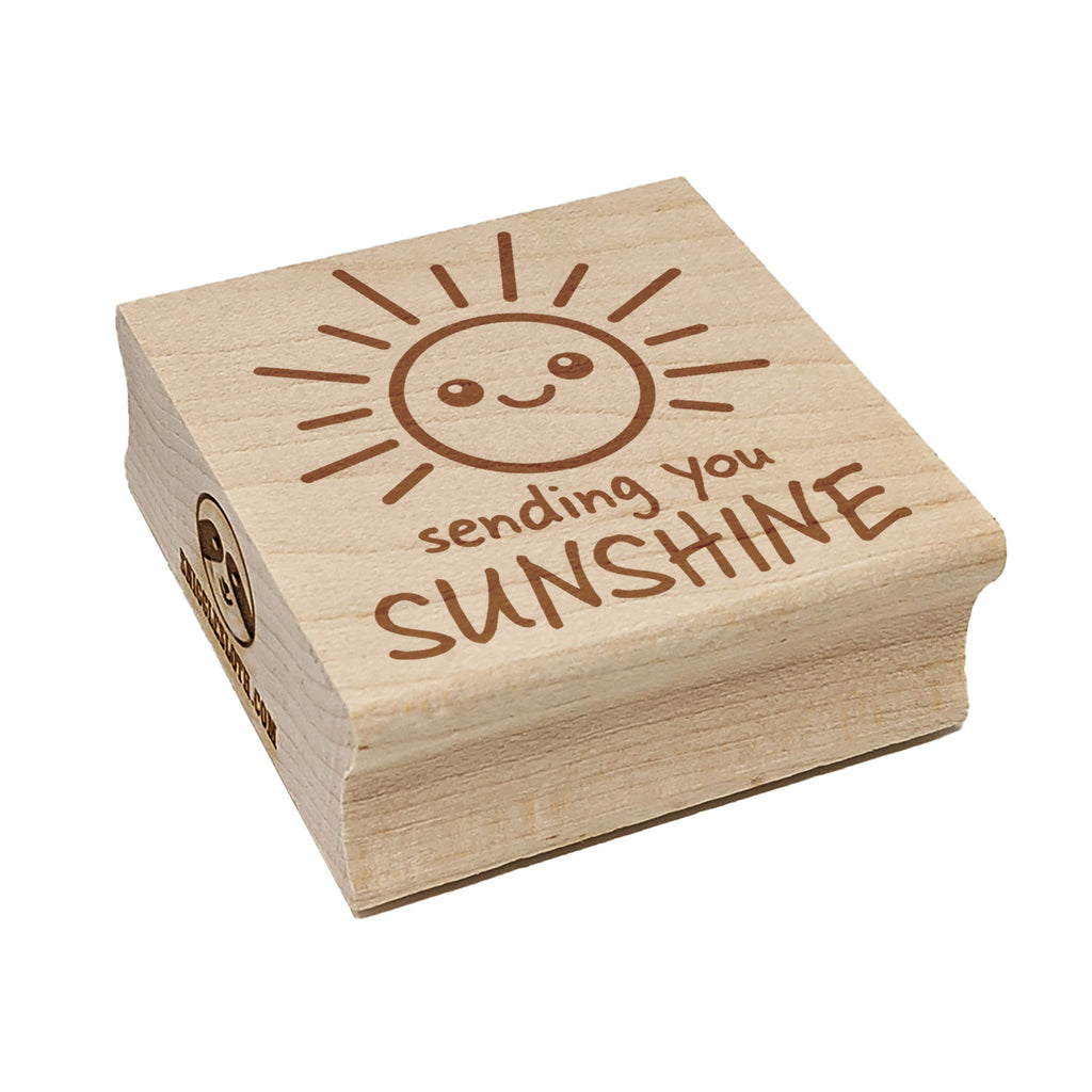 Sending You Sunshine Square Rubber Stamp for Stamping Crafting