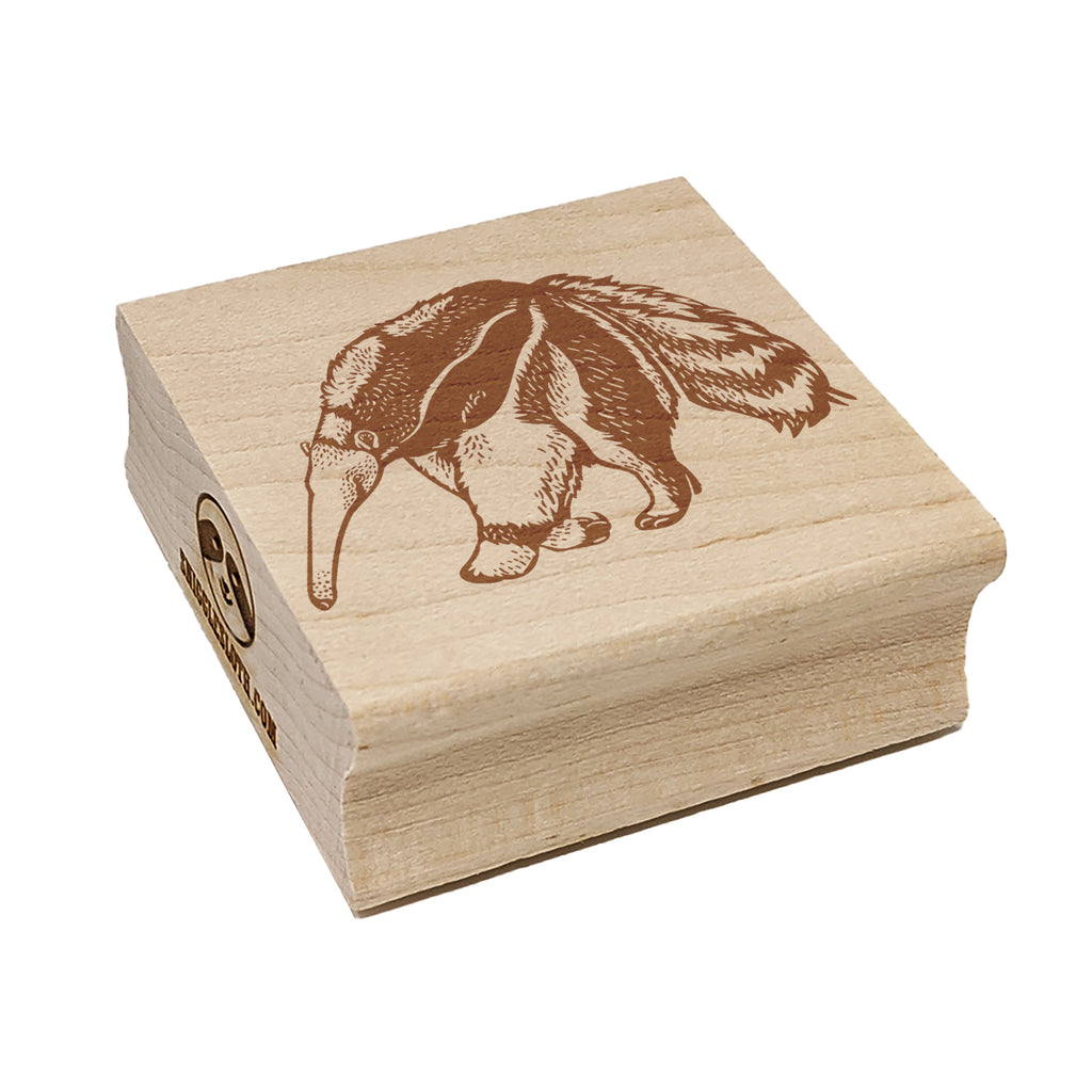 Giant Anteater Square Rubber Stamp for Stamping Crafting