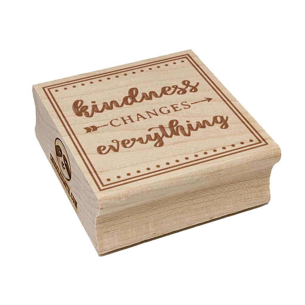 Kindness Changes Everything Square Rubber Stamp for Stamping Crafting
