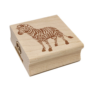 Abstract Striped Zebra Square Rubber Stamp for Stamping Crafting