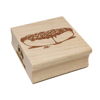 Sloppy Messy Chili Cheese Dog Plump Hotdog Frank on a Bun Square Rubber Stamp for Stamping Crafting