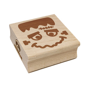 Halloween Frankenstein Face Square Rubber Stamp for Stamping Crafting