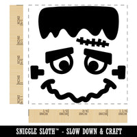 Halloween Frankenstein Face Square Rubber Stamp for Stamping Crafting