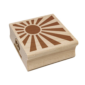 Shining Sun Rays Square Rubber Stamp for Stamping Crafting