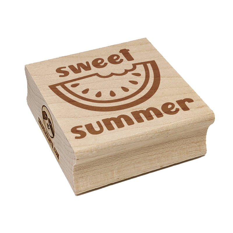 Sweet Summer Watermelon Square Rubber Stamp for Stamping Crafting