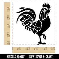 Rooster Strutting Farm Animal Chicken Square Rubber Stamp for Stamping Crafting