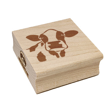Silly Cow Face Square Rubber Stamp for Stamping Crafting