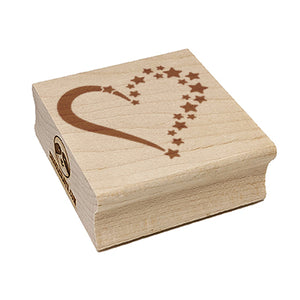 Stars Forming Heart Square Rubber Stamp for Stamping Crafting