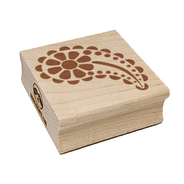 Cute Sweet Daisy Paisley Square Rubber Stamp for Stamping Crafting