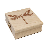 Damselfly Dragonfly Winged Insect Bug Square Rubber Stamp for Stamping Crafting