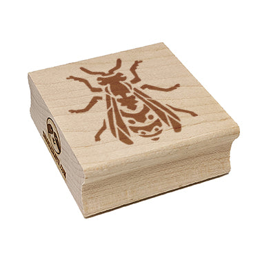 Hornet Wasp Yellow Jacket Winged Insect Bug Square Rubber Stamp for Stamping Crafting