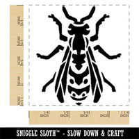 Hornet Wasp Yellow Jacket Winged Insect Bug Square Rubber Stamp for Stamping Crafting