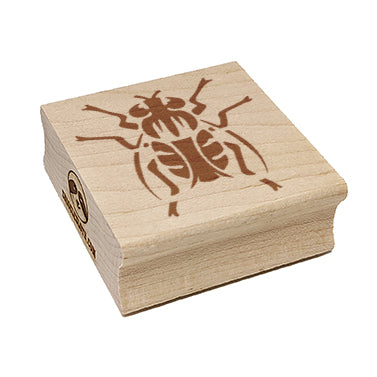 House Fly Flies Insect Pest Bug Square Rubber Stamp for Stamping Crafting