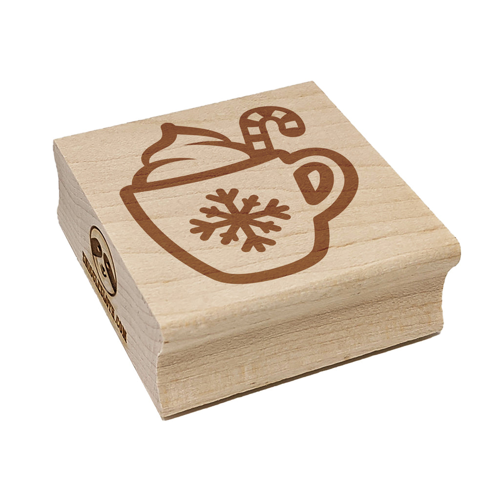 Christmas Hot Cocoa Square Rubber Stamp for Stamping Crafting