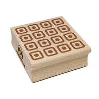 Circle in Square Pattern Square Rubber Stamp for Stamping Crafting