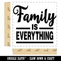 Family is Everything Square Rubber Stamp for Stamping Crafting