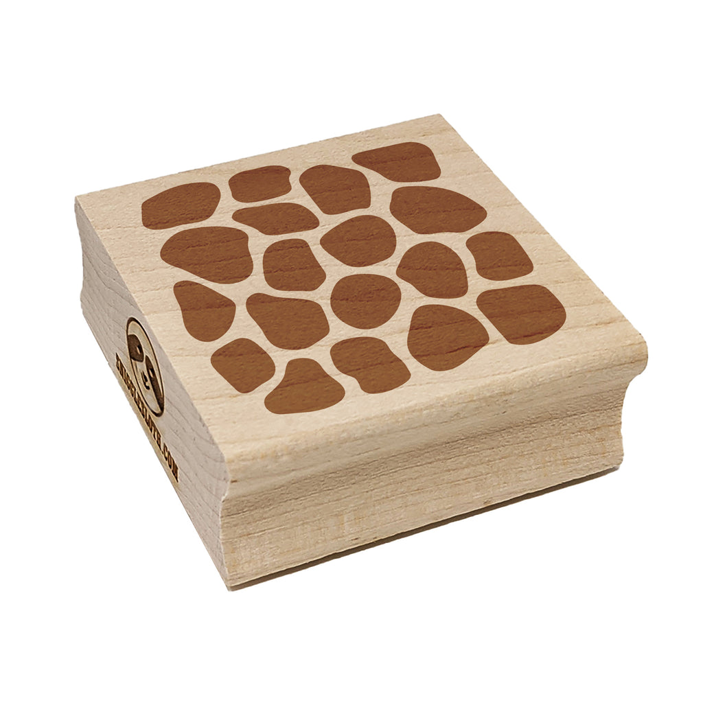 Stone Wall Pavement Pattern Square Rubber Stamp for Stamping Crafting