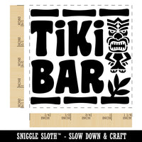 Tiki Bar Square Rubber Stamp for Stamping Crafting