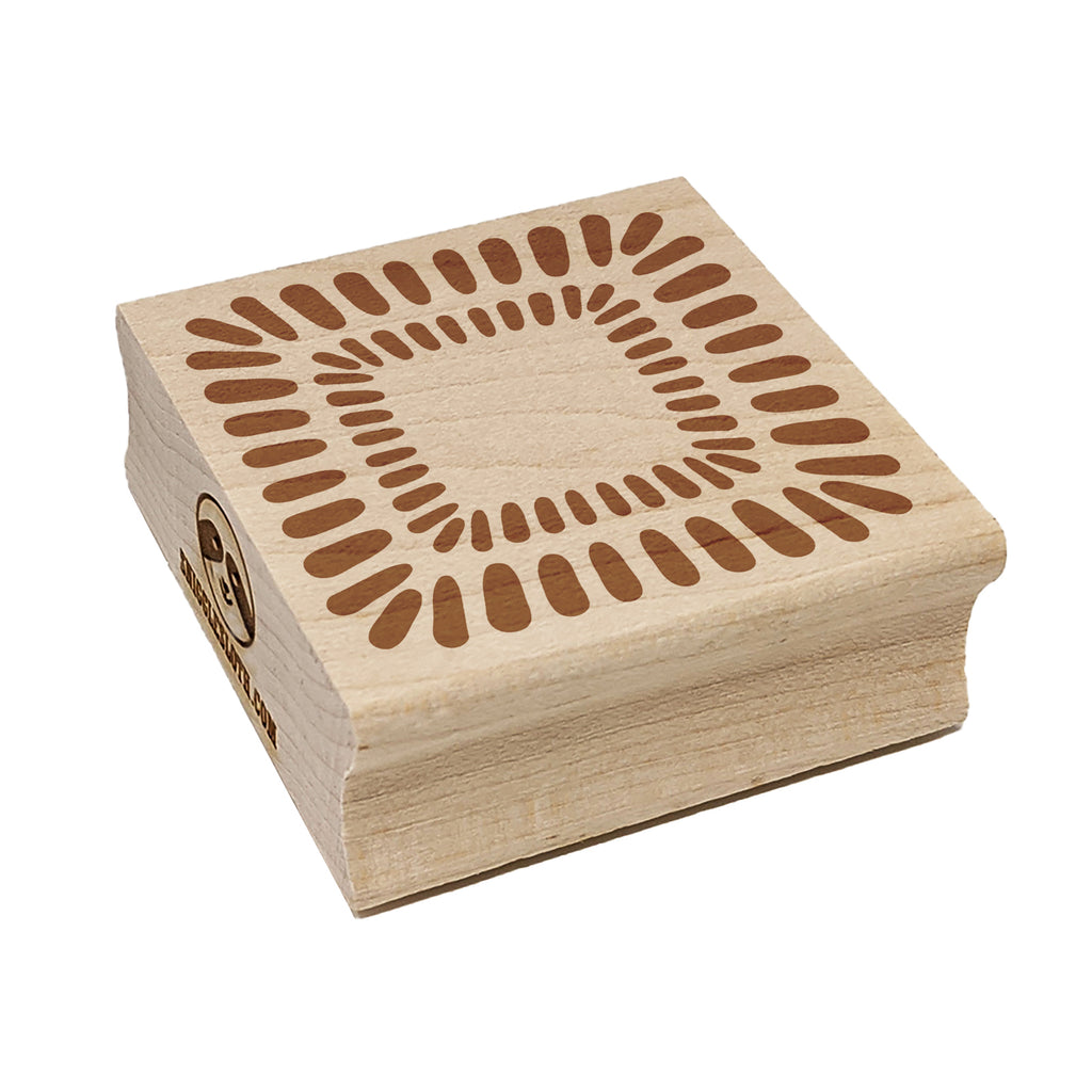 Modern Square Tile Square Rubber Stamp for Stamping Crafting