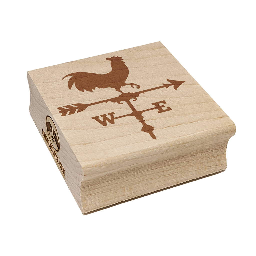 Rooster Chicken Weathervane Square Rubber Stamp for Stamping Crafting