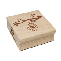 Bird Cage on Tree Branch Square Rubber Stamp for Stamping Crafting