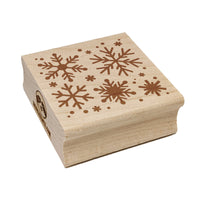 Christmas Snowflakes Square Rubber Stamp for Stamping Crafting