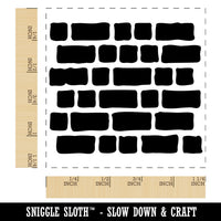 Rough Bricks Repeating Pattern Square Rubber Stamp for Stamping Crafting