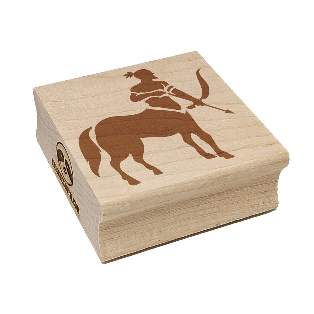 Centaur Mythical Creature Half Horse Man Saggitarius Square Rubber Stamp for Stamping Crafting