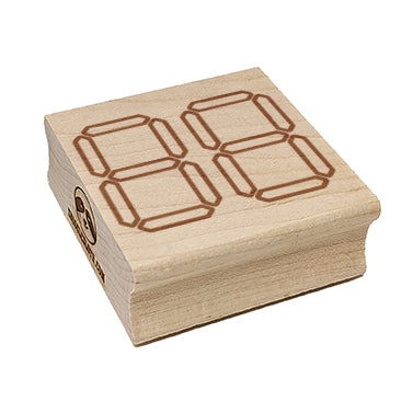 Digital Numbers Seven Segment Display Electronics Square Rubber Stamp for Stamping Crafting