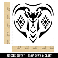 Fierce Hooded King Cobra Snake Head Square Rubber Stamp for Stamping Crafting