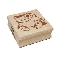 Frog Toad Sitting and Staring Square Rubber Stamp for Stamping Crafting