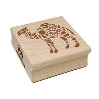 Intricate Dromedary Arabian Camel Square Rubber Stamp for Stamping Crafting